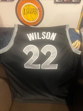 Men’s Custom Replica A’ja Wilson Las Vegas Aces Black Basketball Jersey #22